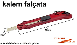 FALÇATA KALEM TİPİ KÜÇÜK PLASTİK KIRMIZI