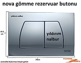 NOVA GÖMME REZERVUAR BUTTONU ÜÇGEN MODEL GÖMME REZERVUAR DÜĞMESİ