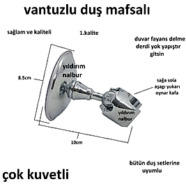 VANTUZLU DUŞ MAFSALI FİSKİYE OTURAĞI BANYO DUŞ SETİ APARATI BANYO
