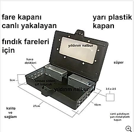 FARE KAPANI KÜÇÜK METAL YARI METAL FINDIK FARESİ CANLI YAKALAMA