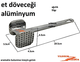 ET DÖVME PİRZOLA BÜFTEK DÖVME APARATI ALÜMİNYUM EKONOMİK