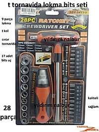 LOKMA SETİ LOKMA BİTS TAKIMI T ALYAN CIRCIR TORNAVİDA SAĞLAM