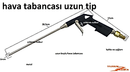 HAVA TABANCASI METAL UZUN BOYLU TİP ŞİŞİRME ÜFLEME TABANCASI