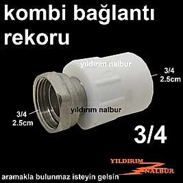 KOMBİ BAĞLANTI NİPEL 3/4 ÜÇ ÇEYREK PARMAK OYNAR BAŞLI
