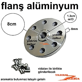 ALÜMİNYUM FLANŞ TORNA AHŞAP DAİRE TESTERE GRANİT KESME FLANŞ 80MM
