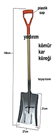 KÖMÜR KÜREĞİ FARYAP KÜREK KAR KÜREĞİ AHIR KÜREĞİ