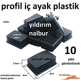 PROFİL AYAĞI L AYAK 60X40 MASA SANDALYE BÜYÜK BOY İÇ TAPA PLASTİK ÇELİK RAF RANZA AYAĞI DEMİR TAPASI