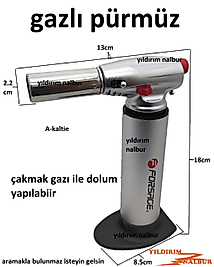 GAZLI PÜRMÜZ PROFESYONEL BÜYÜK BOY HOBİ ŞALAMA EKONOMİK FİYAT