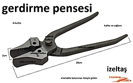 İZELTAŞ GERDİRME PENSESİ METALİK DERİ GERDİRME BEZ GERME ÇEKTİRME PENSE