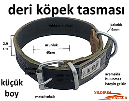 KÖPEK TASMASI KÜÇÜK BOY 45CM DERİ KALIN BUZA TASMASI KALİTE SAĞLAM