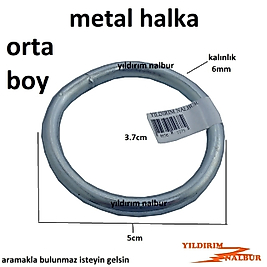METAL HALKA ORTA BOY DEMİR DAİRE ÇELİK HALKA METALDEN BOŞ HALKA NORMAL BOY
