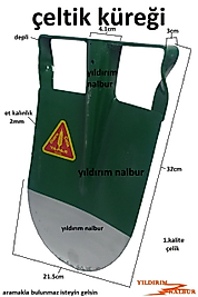 ÇELTİK KÜREĞİ KARIK AÇMA PRİNÇ KÜREĞİ ÇELİK YAPARLAR DEPLİ DESTEKLİ OVAL KÜREK