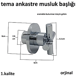 TEMA ANKASTRE TAHARAT MUSLUĞU KAPAK TAKIMI BAŞLIK BOŞ