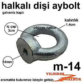 AYBOLT M14 HALKA CİVATA DİŞİ ÇEKME HALKASI MAPA METRİK 14 ÇEKME