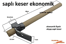 EKONOMİK AHŞAP SAPLI KESERİ ÇELİK KESER HOBİ KESER ÇELİK İNŞAAT KESERİ