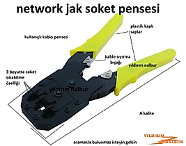 NETWORK PENSE SOKET PENSESİ JAK SIKMA ELEKTRONİKÇİ PENSE