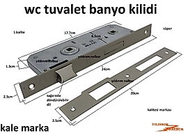 KALE WC TUVALET KAPISI KİLİDİ ODA KAPI KİLİDİ KALE BİLYALI