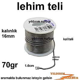 LEHİM TELİ KALİTELİ LEYİM 70GR 1.6MM KALIN HAVYA KAYNAK TELİ