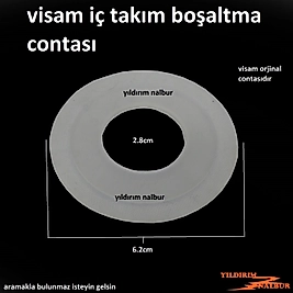 VİSAM REZERVUAR İÇ TAKIM BOŞALTMA CONTASI ŞEFFAF SİLİKON CONTA GÖBEK CONTA