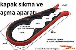 KAVANOZ KAPAK AÇMA SIKMA APARATI ŞİŞE KAPAK PLASTİK APARAT