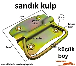 SANDIK KULBU KÜÇÜK BOY METAL ÇEYİZ SANDIKLARI METAL SANDIK KULP KUTU KASA ÇEKME KULP