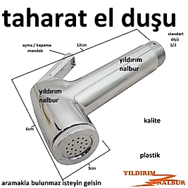 TAHARAT MATİK BAŞLIK TAHARATMATİK ELDUŞU PLASTİK DUŞ FİSKİYESİ TAHARET İÇİN
