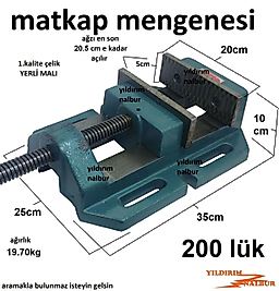 MATKAP MENGENESİ 200 LÜK DUBLE BÜYÜK BOY TEZGAH MENGENE MATKAB İŞKENCE MENGENE
