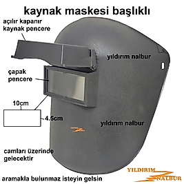 KAYNAK MASKESİ BAŞLIKLI ÇAPAK GÖZLÜĞÜ BAŞLIKLI KAYNAK KORUYUCU