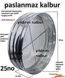 PASLANMAZ KALBUR ELEK 25 NO GIDA ELEK UN ELEME İNCE ELEK ÇELİK