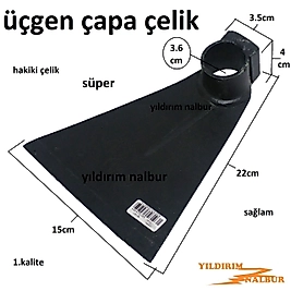 BAHÇE ÇAPASI ÇELİK ÜÇGEN TOPRAK ÇAPALAMA KAZMASI BELLEME