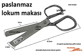 PASLANMAZ ÇELİK LOKUM MAKASI DÖVME ÇELİK ÖZEL İMALAT ŞEKERLEME KESME PASLANMAZ BÜYÜK BOY ÖZEL