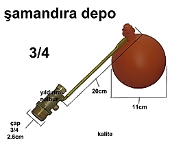 DEPO ŞAMANDIRASI DEPO FLATÖRÜ 3/4 TOPLU KALİTE