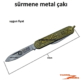 SÜRMENE ÇAKI SARI ÇİFTLİ ÇİFT BAŞLI CEP ÇAKISI