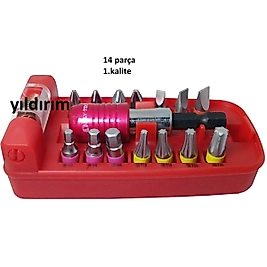 KLYTEK BİTS UÇ SETİ + SEKMANLI ADAPTÖR ÇELİK SET