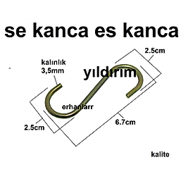 ES KANCA SE KANCA DEMİR KANCA KÜÇÜK BOY