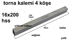 TORNA KALEMİ 16X200 KALEM BIÇAK 4 KÖŞE KALIPÇI BIÇAK SAĞLAM KALIN