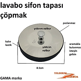 ÇÖPMAK BÜYÜK KAFA TAPASI LAVABO GİDER TAPASI MUTFAK SİFON TAPA