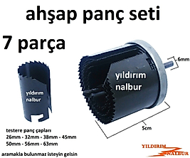 AHŞAP PANÇ SETİ 26MM X 63 MM PRATİK DELİK AÇMA TESTERESİ