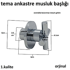 TEMA ANKASTRE TAHARAT MUSLUĞU KAPAK TAKIMI BAŞLIK BOŞ