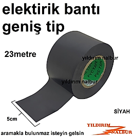 ELEKTİRİK BANTI SİYAH DUBLE BOY 50 X 23 İZOLE BANT KANAL BANTI