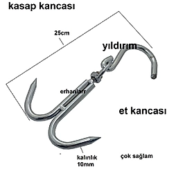 ET KANCASI KASAP KANCASI KALIN SAGLAM 10 MM ÇİFTLİ