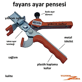 FAYANS AYAR PENSESİ FAYANS DÖŞEME SERAMİK PENSESİ METAL