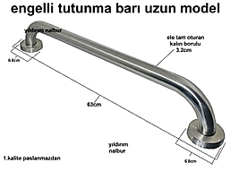 ENGELLİ TUTUNMA BARI BANYO TUTAMAK YAŞLI KÜVET TUTAMAK UZUN BOYLU