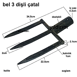 BEL ÇAPA BELLEME BEL KÜREĞİ BAHÇE BELLEME 3DİŞ