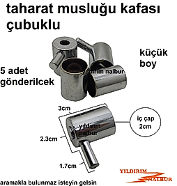 5 ADET TAHARAT MUSLUGU ÇUBUKLU KÜÇÜK VANA KAFASI PLASTİK VOLAN BAŞLIK KOL