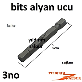BİTS UÇ 3 NO ALYAN MATKAP UCU ALYAN ŞARJLI MATKAP ALYAN