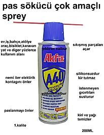 PAS SÖKÜCÜ SPREY AKFİX ÇOK AMAÇLI SİLİKONSUZ 200ML
