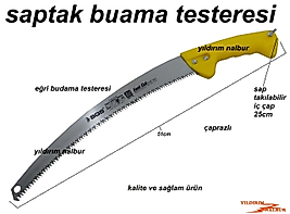 BUDAMA TESTERESİ SAPTAK EĞRİ MODEL DAL KESME YÜKSEK DAL KESME TESTERE
