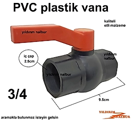 3/4 PLASTİK KÜRESEL VANA PVC VANA ÜÇ ÇEYREK