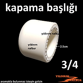 10 ADET 25 LİK KAPAMA BAŞLIĞI ISITMALI KÖRTAPA 3/4 ÜÇ ÇEYREK KÖRLEME TAPA